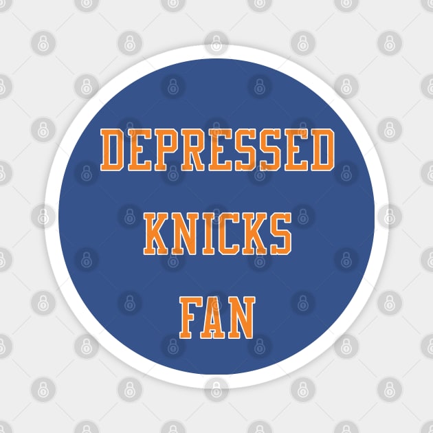 Depressed New York Knicks Fan Magnet by IronLung Designs